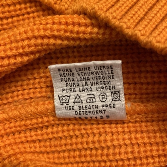 Paul & Shark Yachting Wool Pumpkin Orange Sweater Size S - Picture 14 of 16